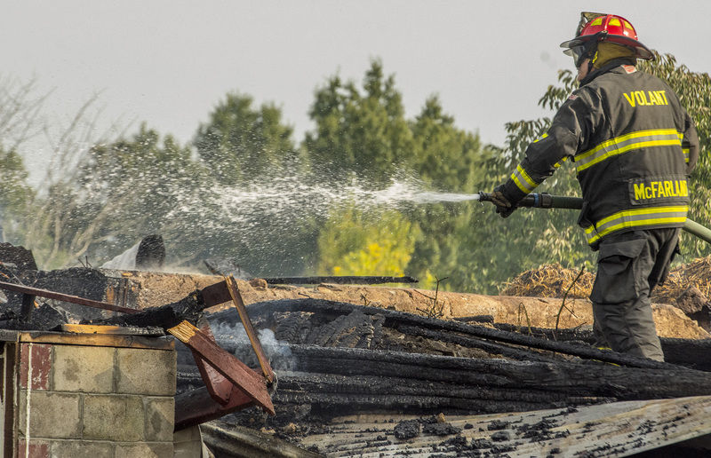 Animals spared in barn fire